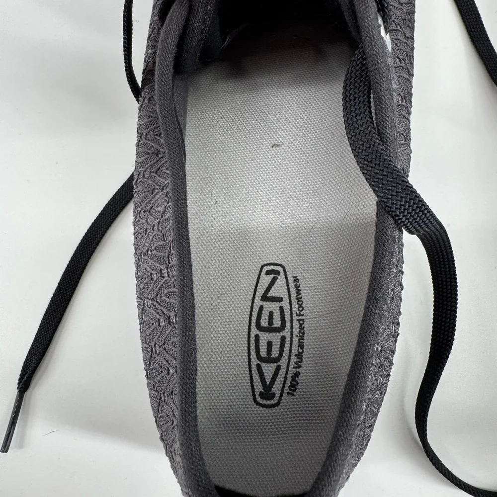 Keen Elsa Sneaker Womens 10 Black Lace Textured Low Top Casual Shoes 1018303